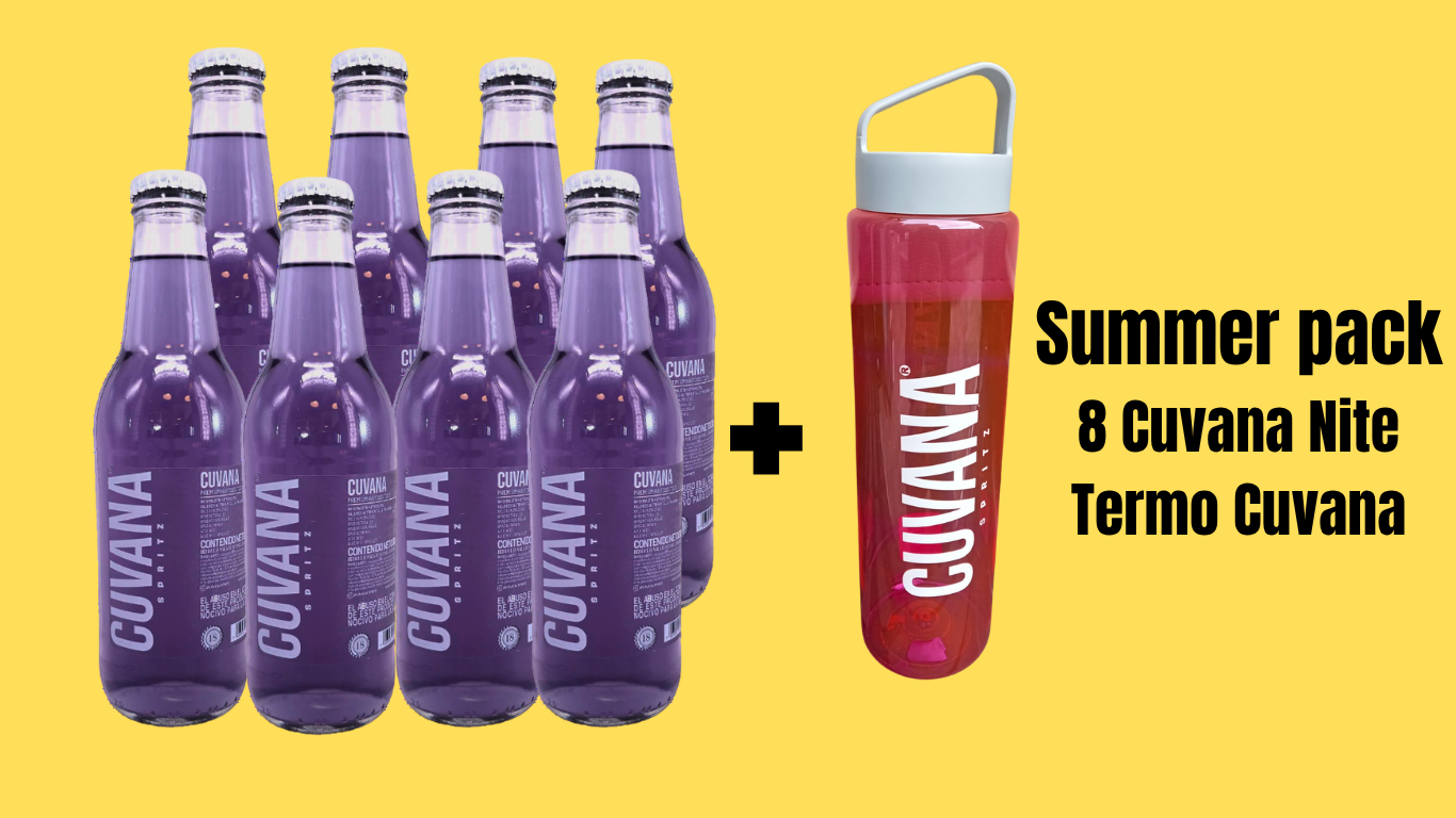 8 pack Cuvana Nite + termo Cuvana (SUMMER PACK)