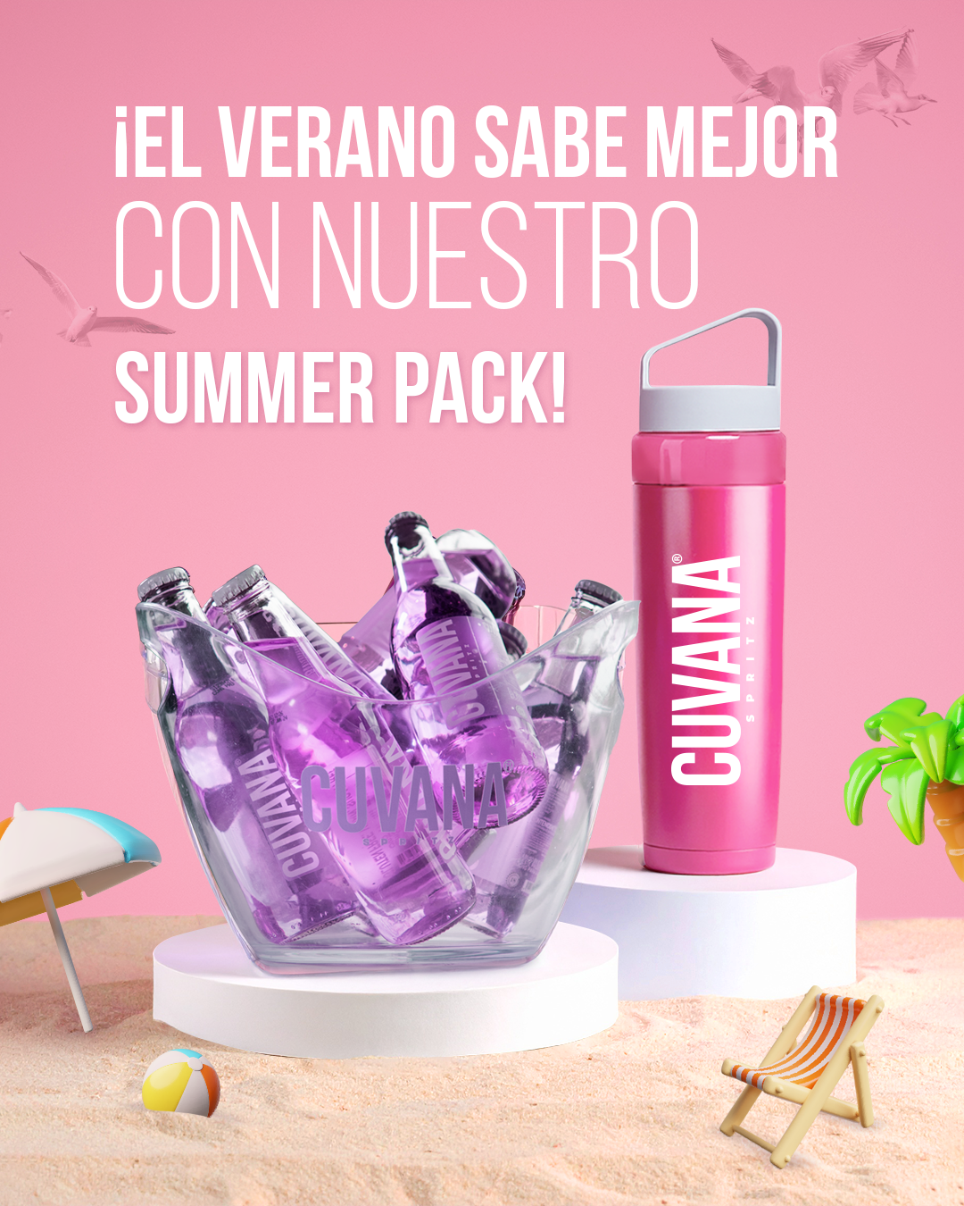 8 pack Cuvana Nite + termo Cuvana (SUMMER PACK)