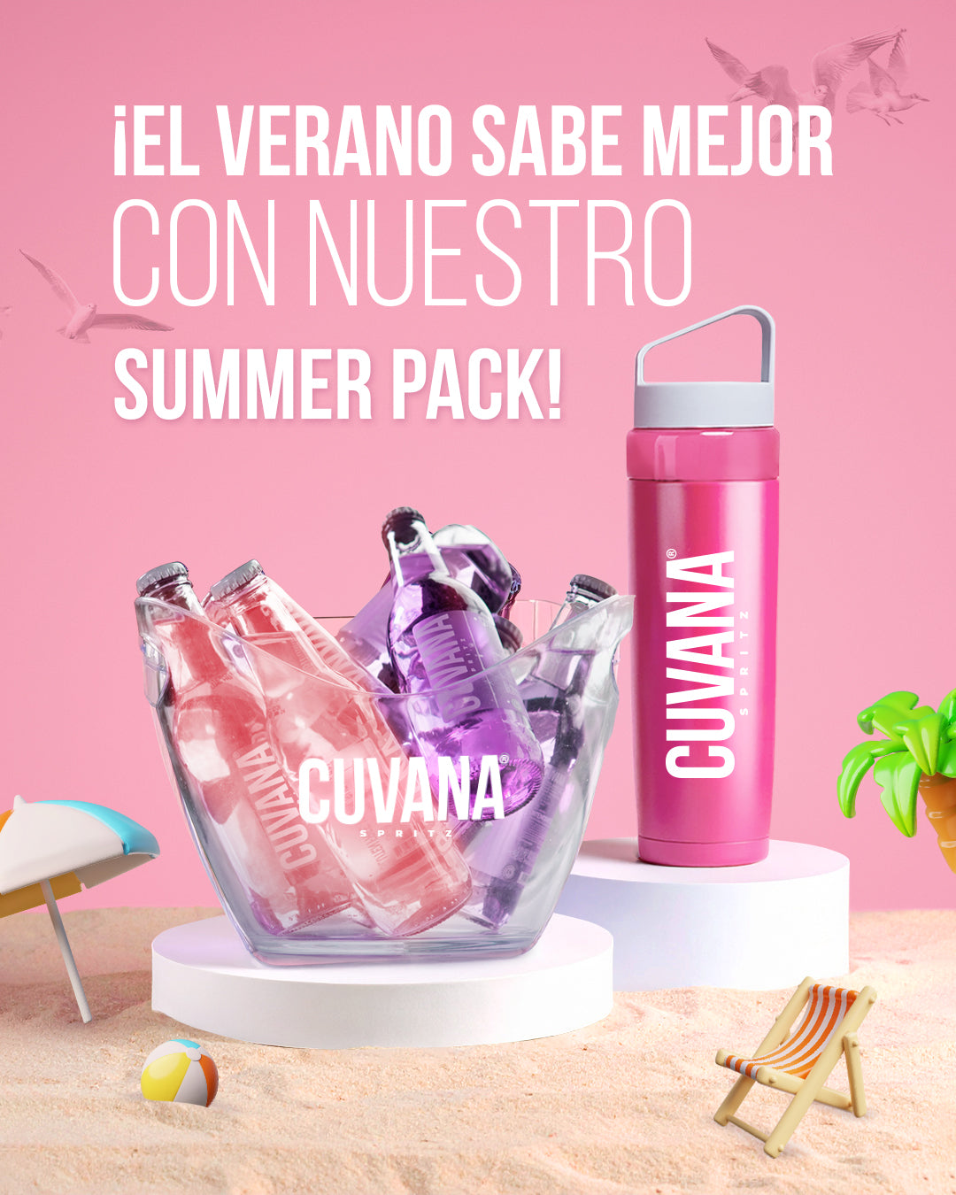 SUMMER PACK MIXTO (8 BOTELLAS + THERMO GRATIS)